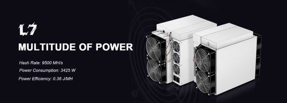 9160mh/S Asic Crypto Miner Antminer L7 9500mh প্রি-অর্ডার ব্লকচেইন